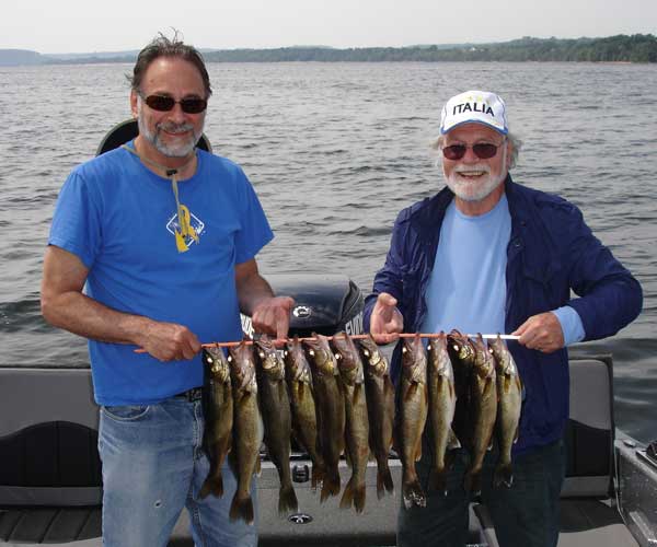 Guided walleye fishing success!