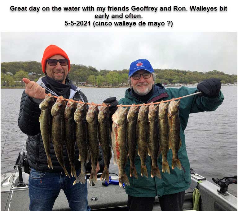 early walleye fishing - St. Croix River fishing guide