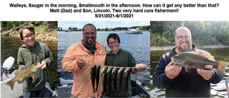 wide variety of species of fish on St Croix River