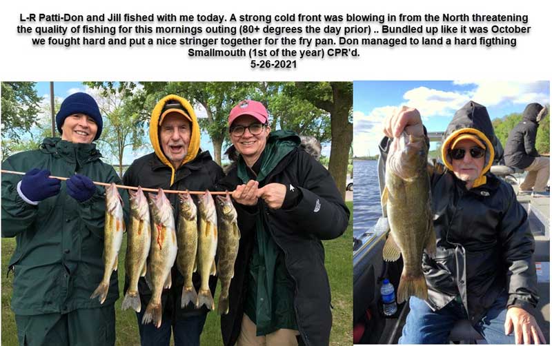 smallmouth and walleye guide St. Croix River WI