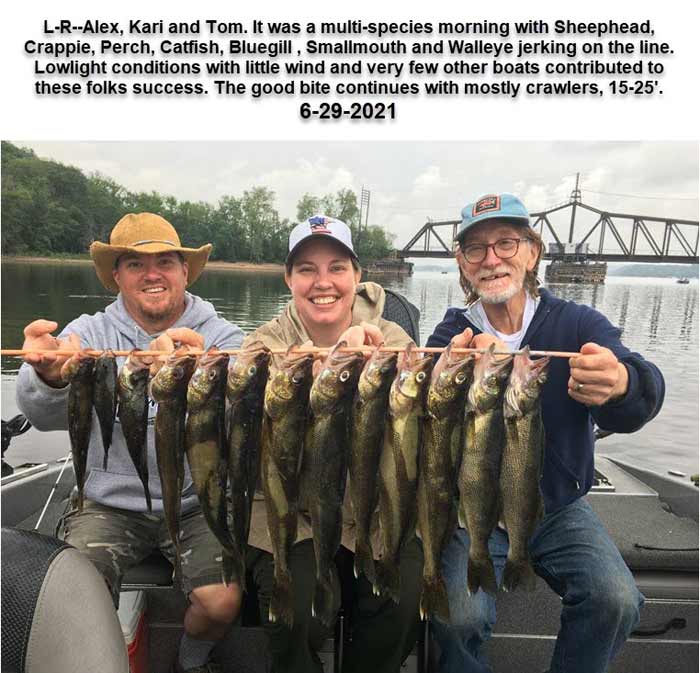 walleye St. Croix River WI - guided fishing