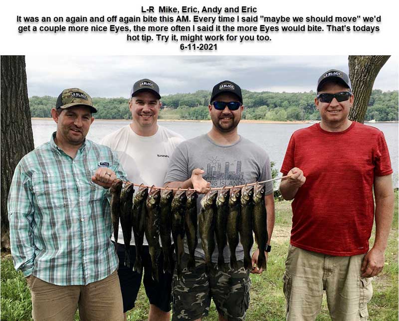 walleye guide st. croix river in Wisconsin